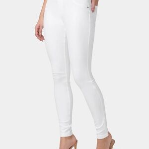 HUE Essential Denim Leggings White